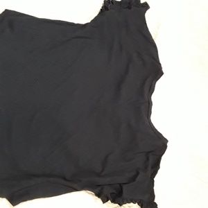 Charlotte russe black ruffle tshirt